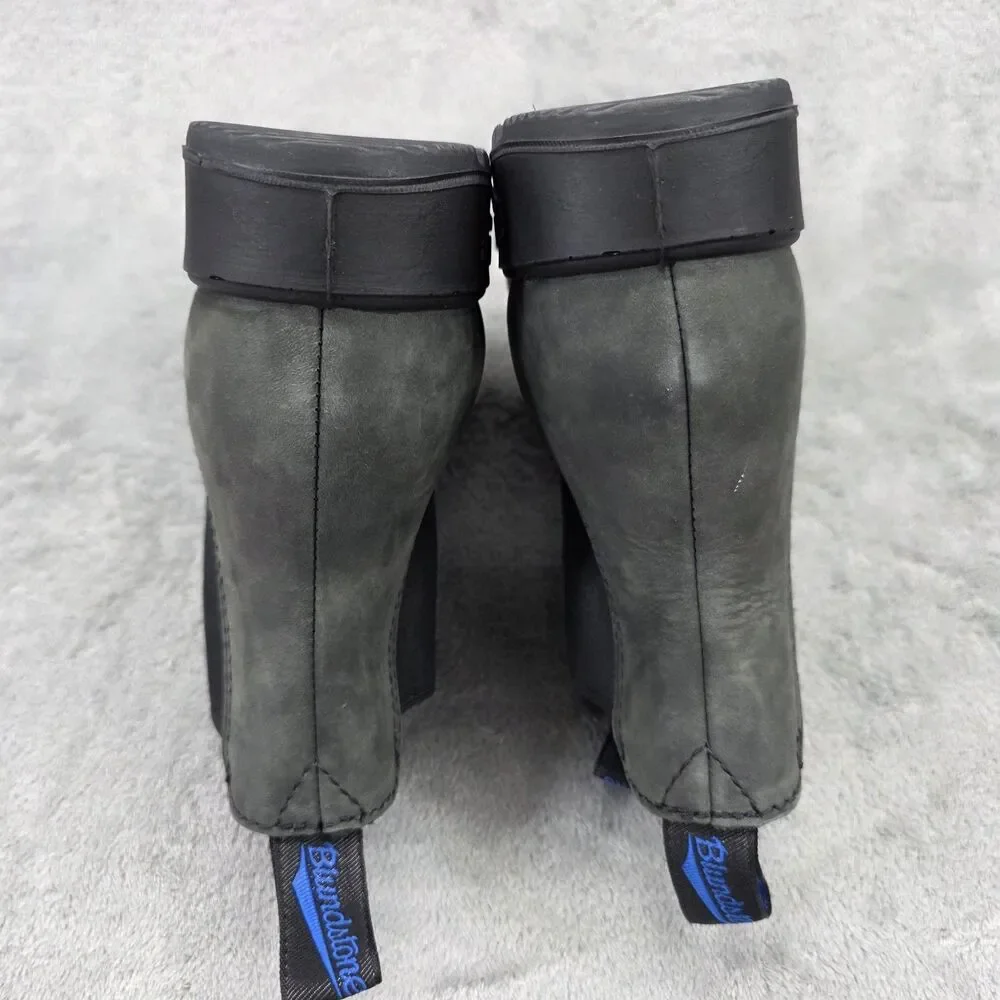 Blundstone Kids Gray Boots Tasmania Australia Suede Size 3 1/2